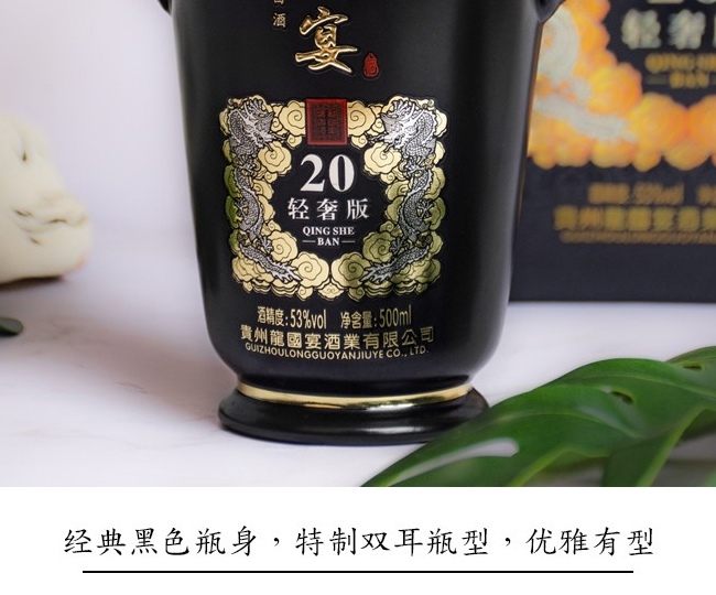 龍國(guó)宴酒20輕奢版醬香型白酒【53°500ml】