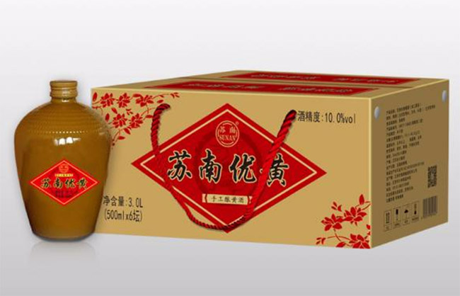 蘇南優(yōu)黃低聚糖黃酒10°500ml(黃壇)