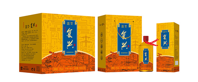 藍(lán)京復(fù)興酒 柔和醬香型【53° 500ml】